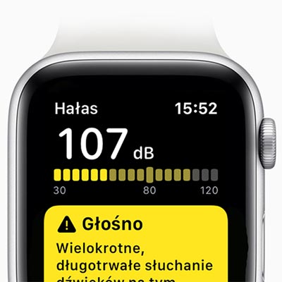 Aplikacja Hałas w zegarku Apple Watch ostrzega przed hałasem