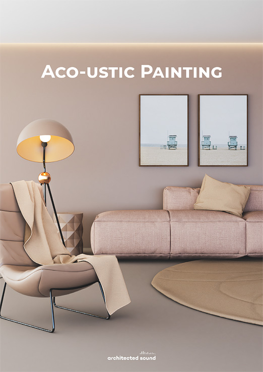 Brochure's cover of Architected Sound Aco-ustic Painting