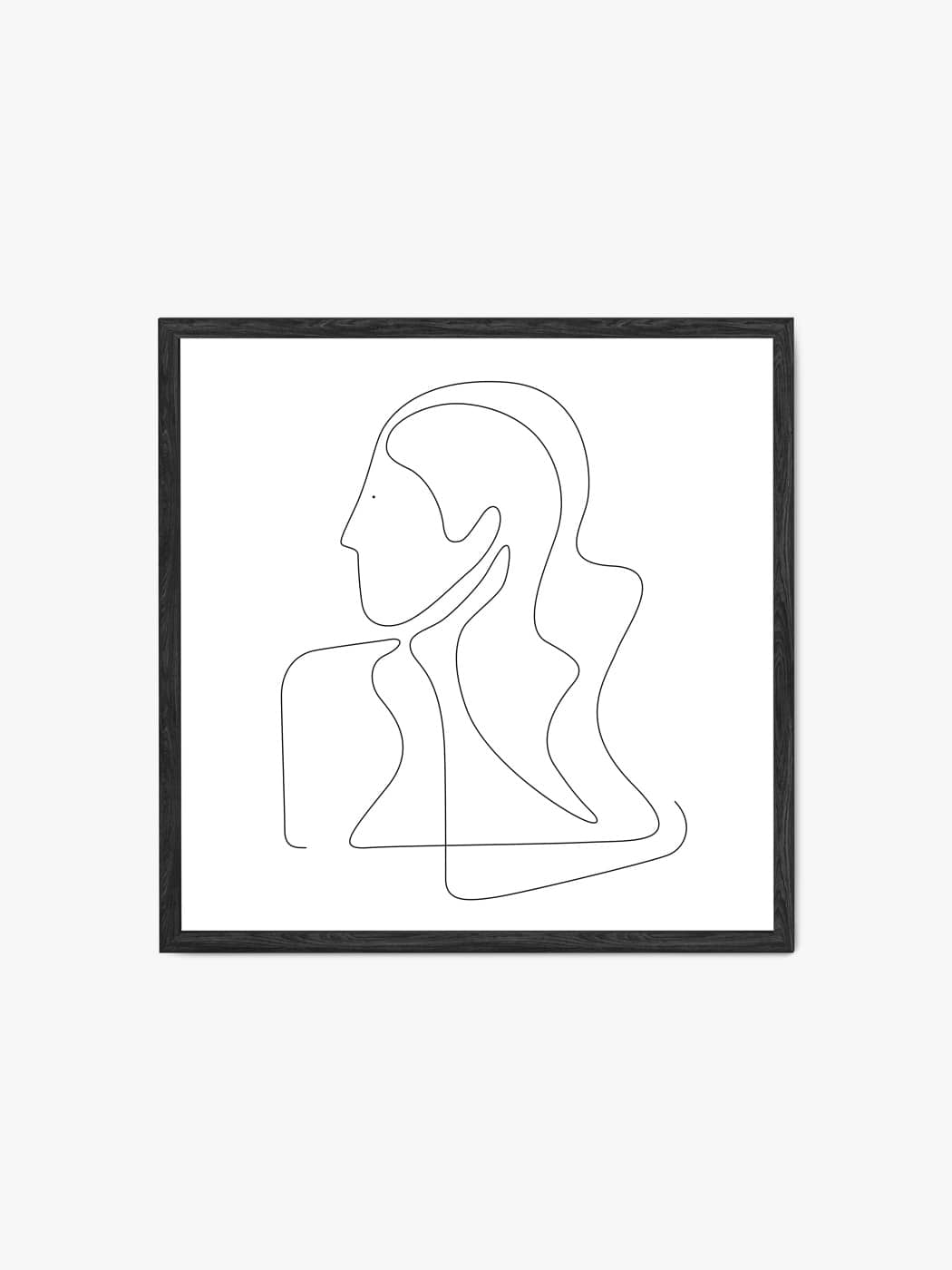 Obraz akustyczny - Plakat line art portret kobiety- Dominika Jędrzejek