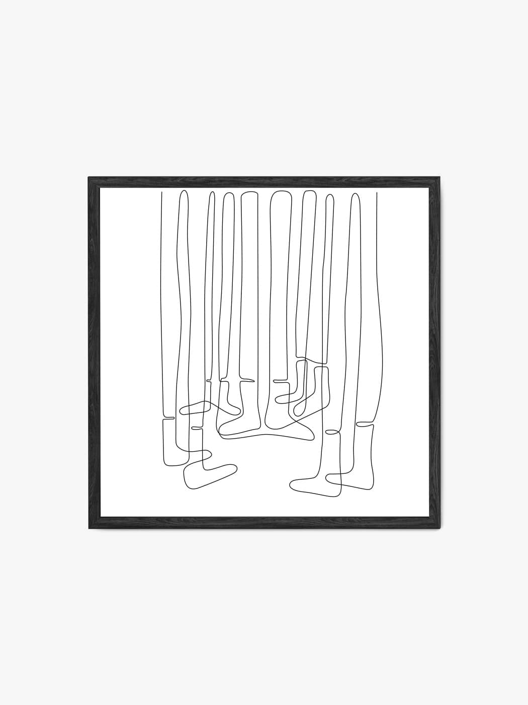 Obraz akustyczny - Plakat line art nogi w skarpetkach - Dominika Jędrzejek
