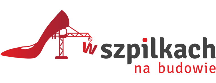 Logo W szpilkach na budowie