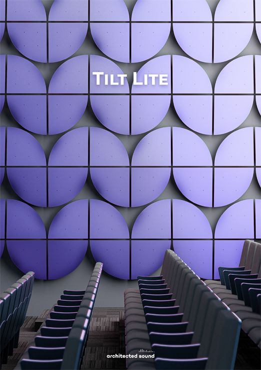 Thumbnail cover of brochure of Tilt Lite sound reflective panel