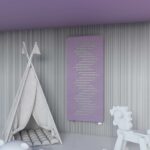 Akustyczna dźwiękochłonna osłona akustyczna EcoPET the Overlay w pokoju dziecięcym 
