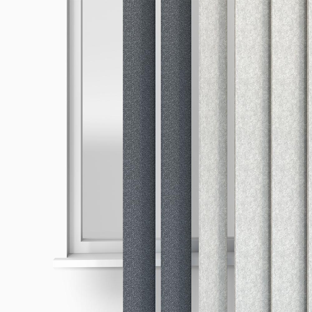 Sound absorbing vertical blinds for office
