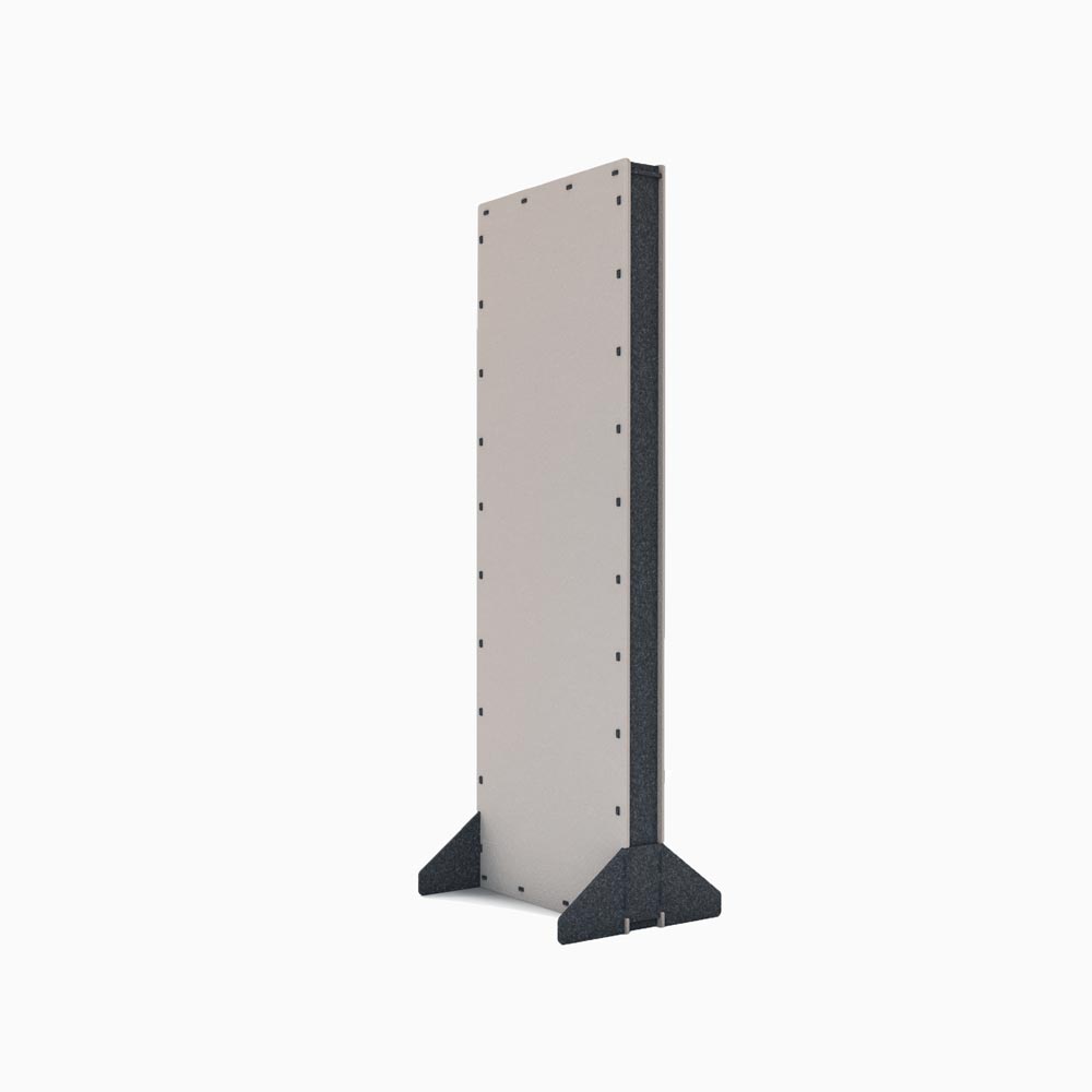 Free standing acoustic partition