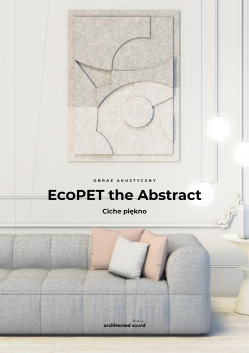 Okładka broszury obrazu akustycznego dźwiękochłonnego EcoPET the Abstract