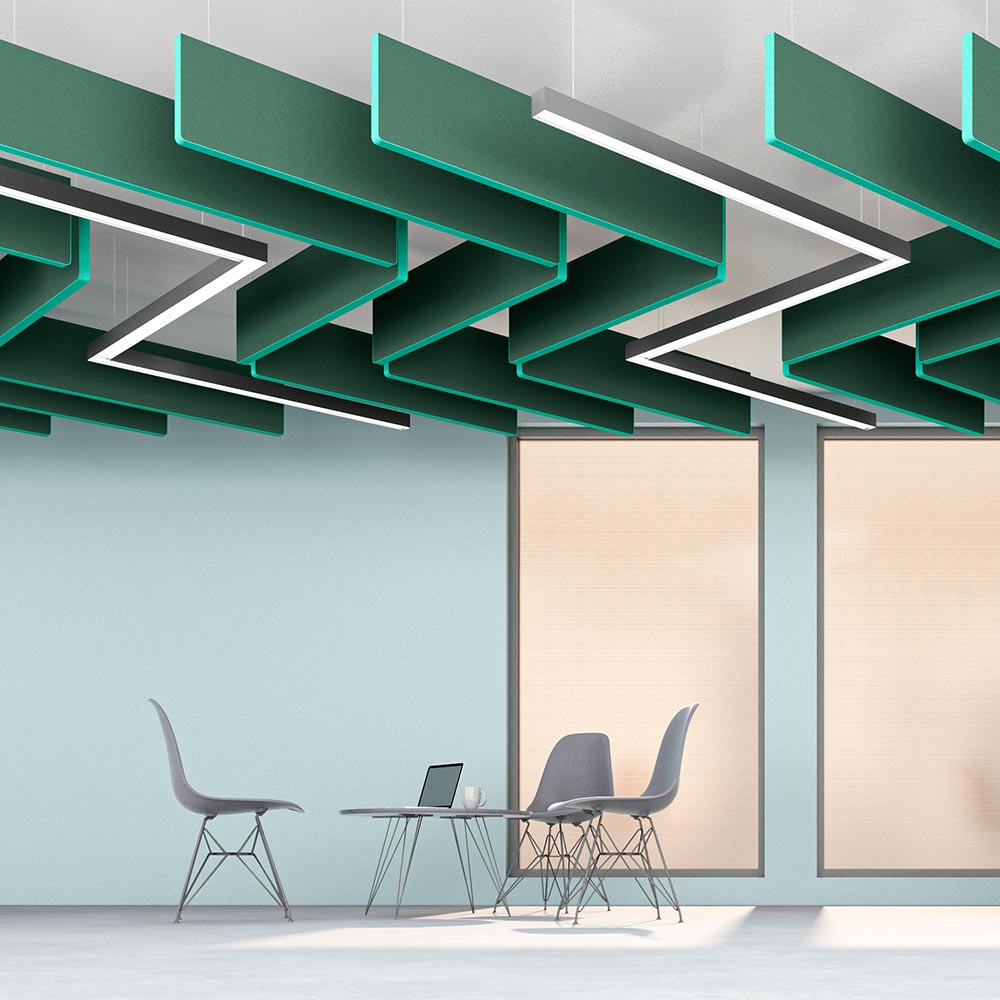 Sound absorbing ceiling panel