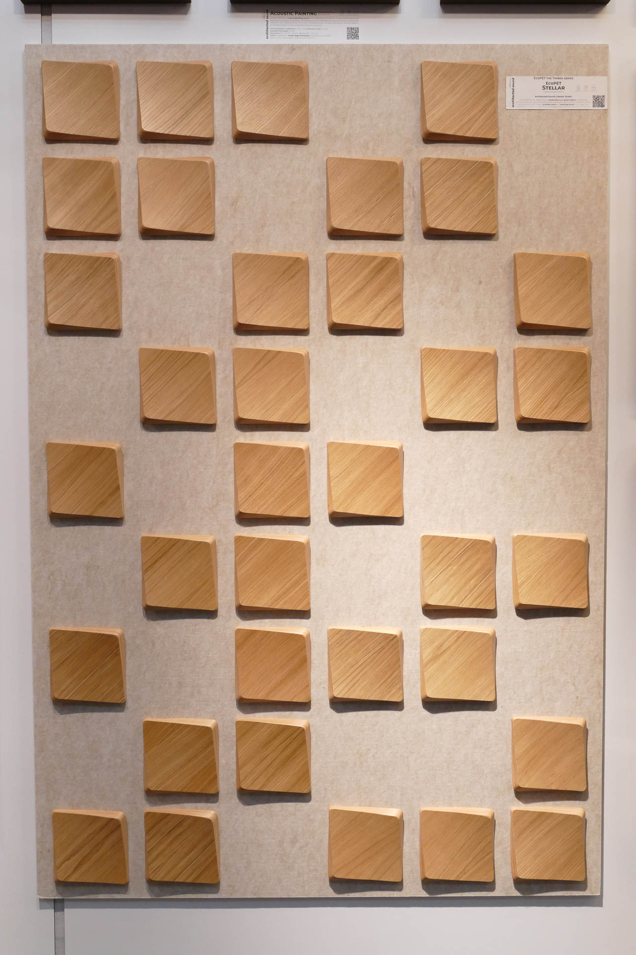 Sound absorbing wooden wall cladding playwood