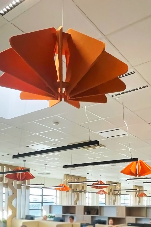 Adaptacja akustyczna - lampa dźwiękochłonna Lamp