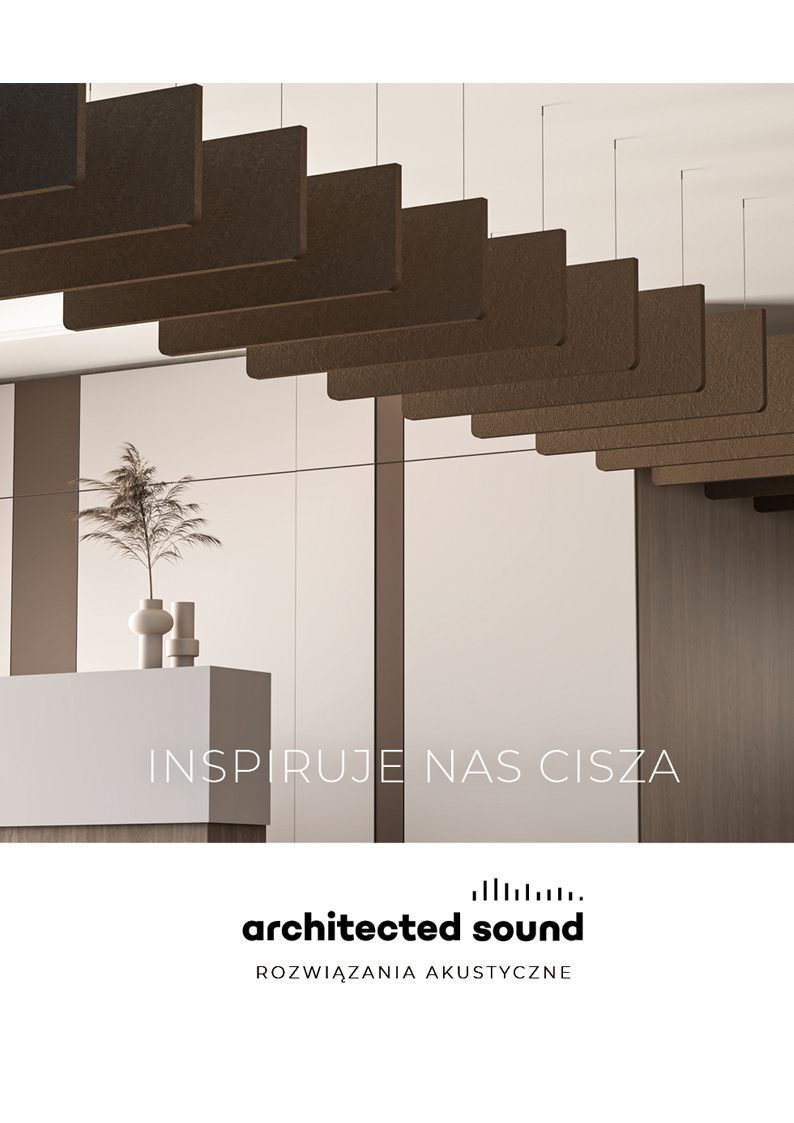 Okładka katalogu Rozwiązania akustyczne Architected Sound