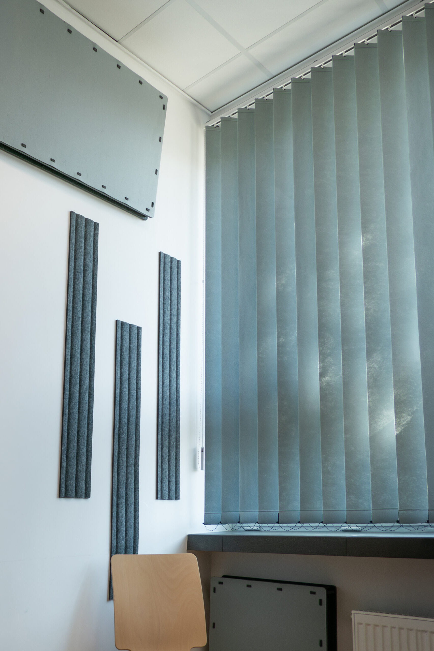 Pionowe żaluzje dźwiękochłonne Blinds z lamelami EcoFelt