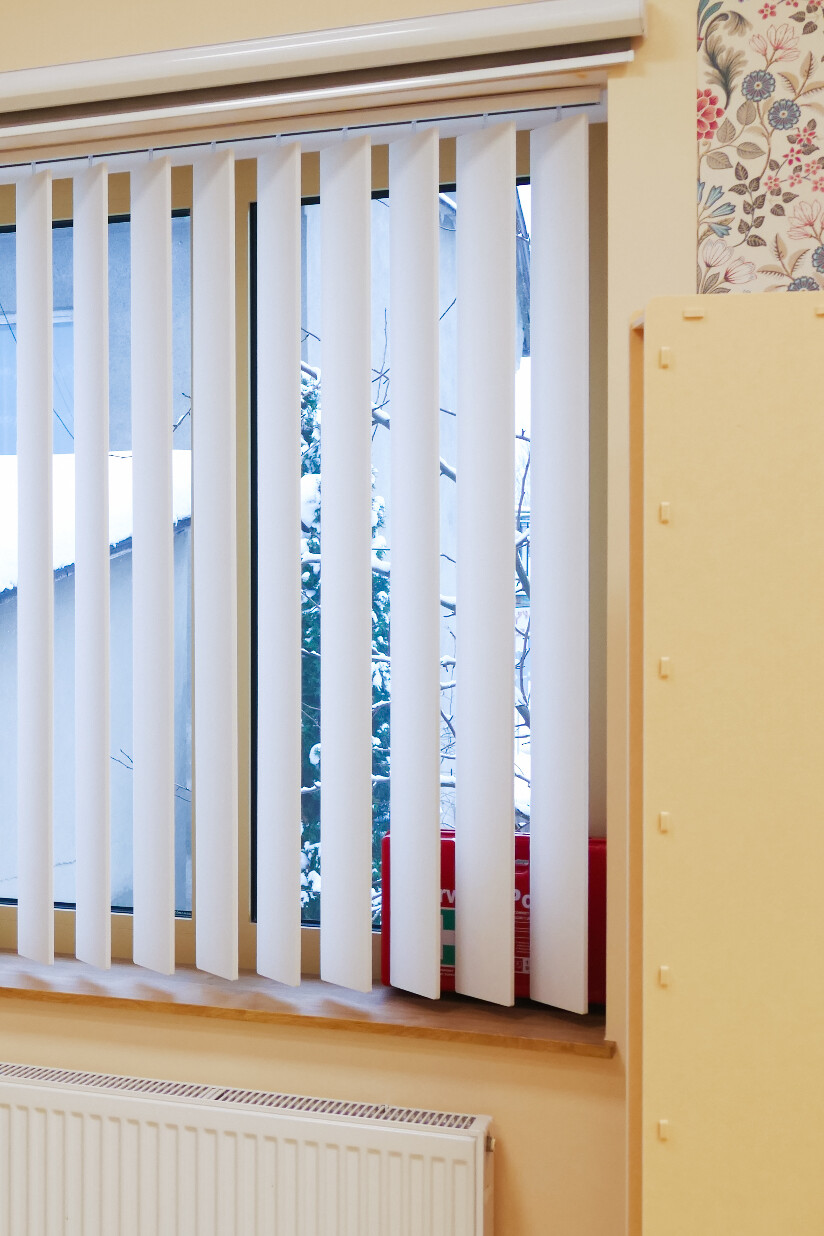 Pionowe żaluzje dźwiękochłonne Blinds z lamelami EcoPET